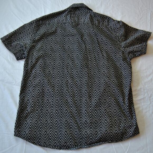 Lansky Bros Shirt Large Black Jungle Room Elvis Presley David Smith - Picture 7 of 8